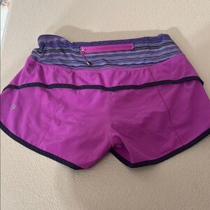 Women's Purple Athletic Shorts